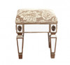 Silver Mirror - 18 Inch Bench, Vanity Stool - Louis XVI Neo Classical Style 5152 NB - X 01 UH