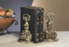 Bookends, Classic Design Antique Finished Indian Brass, Set of 2, 2031