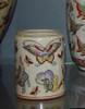 Mariposa Contemporary Butterfly, Luxury Handmade Reproduction Chinese Porcelain, 4 Inch Toothbrush Holder | Pen Cup, Style G722