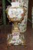 Fleurit Oiseaux et les Papillons - Luxury Handmade Chinese Porcelain and Gilt Brass Ormolu - 18.5 Inch Mantel Statement Vase | Jardiniere - Style B329