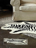 Petit Zebra Faux Skin Rug - Natural Look and Authentic Shape - 36" X 58", 4961