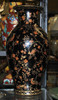 Ebony Black and Gold Pagoda - Luxury Handmade Reproduction Chinese Porcelain - 12 Inch Mantel Vase | Jardiniere - Style 3