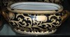 _LCP B927 - Ebony Black and Gold Lotus Scroll Arabesque 2 _LCP B927 - Ebony Black and Gold Lotus Scroll Arabesque 2