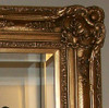 Mirror Beveled 1.5" Wide Drama Bevel, Looking Glass 24" X 12" Drama Bevel Looking Glass Pictured with Style 0222, 7.5" Oversized Frame, 4434