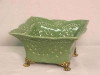 Celadon Decorator Crackle - Luxury Handmade Chinese Porcelain - 7 Inch Square Perforated Potpourri Dish | Bowl - Style A526
