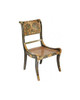 Luxe Life Louis XVI Style, Neo Classical - Hand Painted 35 Inch Occasional | Accent | Side Chair - Spotted Leopard Print Design
