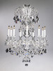 Bohemian Style Nine Light Imperial Lead Crystal - 41.5 Inch Chandelier - Glass Frame