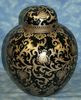 _LCP B927 - Ebony Black and Gold Lotus Scroll Arabesque 2 _LCP B927 - Ebony Black and Gold Lotus Scroll Arabesque 2