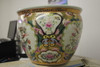 Nature Scene Gold Rose Medallion - Luxury Handmade Reproduction Chinese Porcelain - 10 Inch Fish Bowl | Fishbowl | Planter Style 35