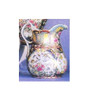 Nature Scene Gold Rose Medallion - Luxury Handmade Chinese Reproduction Porcelain - 12 Inch Pitcher Style 109