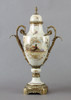 Pheasant on Display Pattern, Luxury Hand Painted Porcelain and Gilt Bronze Ormolu, 20 Inch Covered Urn