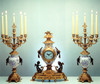 2021 24101 Porcelain 23" Candelabra and 21" Clock - Bespoke