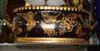 Style 591 - Noir ébène et le papillon d'or - Luxury Handmade Reproduction Chinese Porcelain - Medium 16 Inch Foot Bath, Centerpiece Planter - Style 591