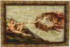 God & Adam - Italian Hand Woven Tapestry