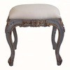 2221 C - 303sf - New, Handmade Custom Decorator Footrest, Multi-Purpose Shabby Chic Accent Stool