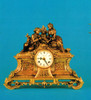 #Victor Hugo's Summer Courtship, Polychrome - Ornamental d'Oro Ormolu - Desk, Mantel, Table Clock - Choose Your Finish - Handmade Reproduction of a 17th, 18th Century Dore Bronze Antique, 6724