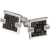 2 ct Black & White Diamond Cuff Links