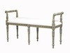 1393 C - 250bf - New, Handmade Custom Decorator Seating, Multi-Purpose Shabby Chic Accent Bench