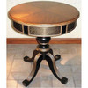 Black and Metal Pedestal - 30 Inch Accent End Table