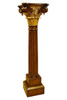 Hand Carved Hardwood - 59 Inch Corinthian Pedestal - Plant Stand