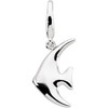 Supreme Sterling Silver 925 | Angelfish Dangle Charm with Lobster Claw Catch