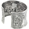 Supreme Sterling Silver 925 | Wide Cuff Bracelet with Vine Design