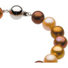 Chocolate Freshwater - Round Cultured Pearl & Sterling Silver - Strand Necklace