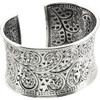 Supreme Sterling Silver 925 | Wide Cuff Bracelet Scroll Design