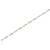 White, Gray | Grey, and Pink Freshwater Round Cultured Pearl & Gold Strand Necklace