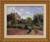 Artists Garden at Eragney - Camille Pissaro - Framed Canvas Artwork 978  27" x 33"