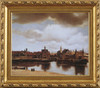 Johannes Vermeer - Vue of Delf - Framed Canvas Artwork