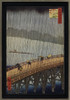 Sudden Showers - Utagawa Hiroshige - Framed Canvas Artwork 0263CB 19.35" x 27.35"
