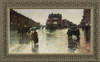 Rainy Day, Boston - Childe Hassam - Framed Canvas Artwork3 sizes available/Click for info