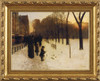 Boston Common at Twilight - Childe Hassam - Framed Canvas Artwork4 sizes available/Click for info