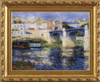 Le Pont a Chatou - Pierre Auguste Renoir - Framed Canvas Artwork 0913CB 32.5" x 27.5"