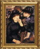 Deux Filles En Noire - Pierre Auguste Renoir - Framed Canvas Artwork 3292DB 31.5" x 39.5"