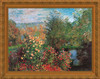 The Corner of the Garden at Montgeron - Claude Monet - Framed Canvas Artwork