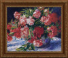 Peonies - Pierre Auguste Renoir - Framed Canvas Artwork