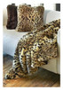 Leopard Faux Fur Pet Lounger - Natural look & Luxuriously Soft - 30" X 36", 541