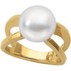 Paspaley Fine Premium Quality 11.5mm Near Round South Sea Pearl Ring 18K Yellow Gold