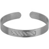 Steelworks | Young Men's Stainless Steel & Sterling Silver Weave Inlay Cuff Bracelet