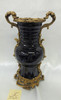 Lyvrich Handmade d'oro Ormolu Preeminent Porcelain - Vase - Cobalt Blue Decorator Solid - 18t X 11w X 8.5d