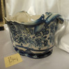 Lyvrich Limited 510250913.4 Blue Floral and Crackle Antique White