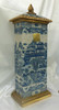 Lyvrich Limited 510250095.3 Blue and Crackle Antique White Pagoda