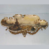 Fine French Luxury Hand Painted Reproduction Sevres Porcelain and Gilt Bronze Ormolu - 20.5 Inch Display Tray
