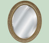 Oval Shape Beveled Glass Reproduction Mirror, Custom Finish, A Classic Elements 37"t X 30"w x 3"d, 6692