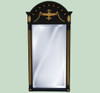 Rectangular Shape Bevel Glass Reproduction Mirror, Custom Finish, Classic Elements 35"t X 17"w x 3"d, 6709