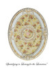 Architectural Accents Beautiful Floral Pattern, 6731 Oval Ceiling Medallion, 3'7.25"L X 2'7.5"w X 3.5" Thick