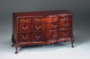 Chippendale English Bedroom - 60.5 Inch Handcrafted Reproduction Dresser - Mahogany Luxurie Furniture Finish M