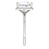 6695DG.333321.710240.123333 - GuyDesign®, 9 x 9 Princess Cut Benzgem, 52 Natural Diamonds, Platinum, Halo Engagement Ring,